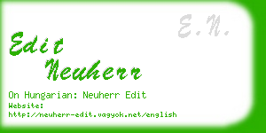 edit neuherr business card